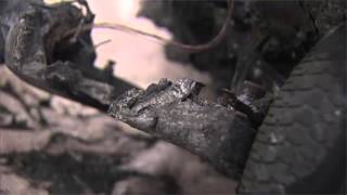 Close-up of a hoverboard that exploded