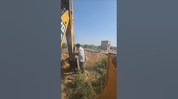 JCB 3DX Backhoe Loader || Working Video In Pipeline || #jcb