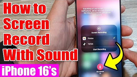 🔊 How to Screen Record with Audio from Microphone on iPhone 16/16 Pro/16 Pro Max/Plus 🎥