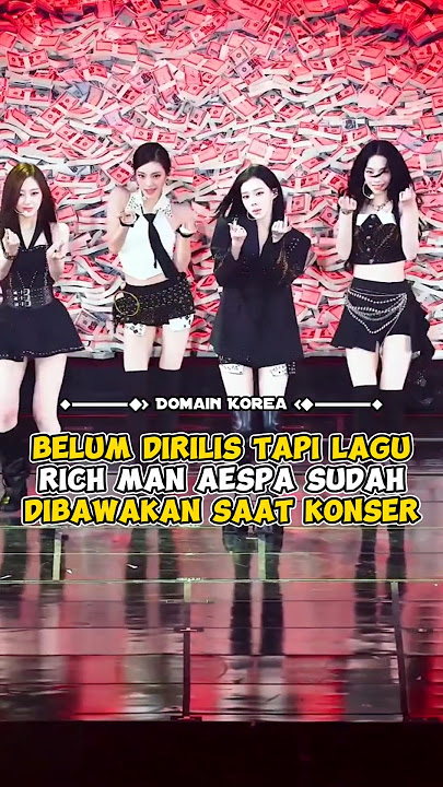 Belum dirilis tapi lagu Rich Man Aespa sudah dibawakan saat konser #kpop #shorts
