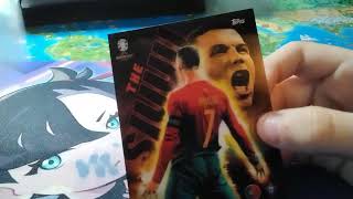 Topps Euro 2024 Cards Karten EM Ronaldo CR7 CRCC Portugal  Black Edition Siuu Seltene Karte gezogen