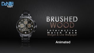 Brushed Wood HD Watch Face, Widget & Live Wallpaper screenshot 2
