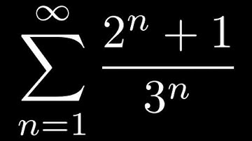 Find the Sum of the Series SUM((2^n  + 1)/3^n)