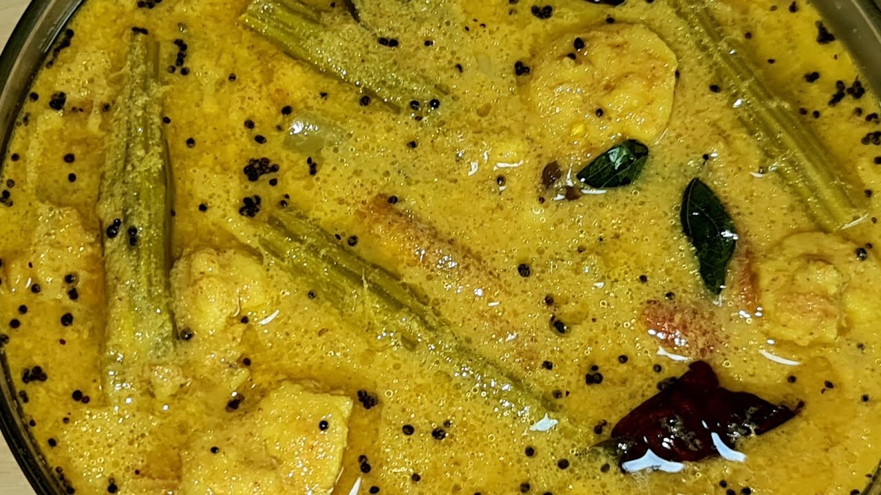 ചെമ്മീൻ മുരിങ്ങ കറി | Prawns Drumstick curry | Mahe style Prawns Drumstick Curry Mahe kitchen Ep :89