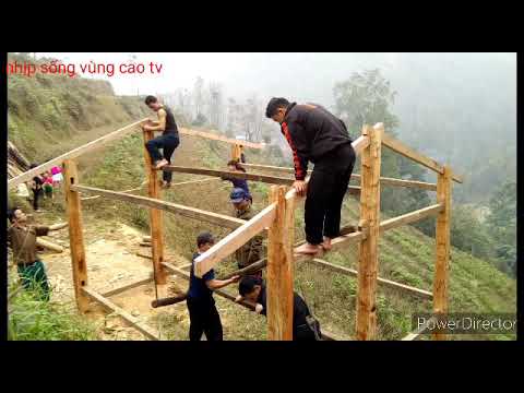 Làm nhà gỗ trên đồi dốc. Nhịp sống vùng cao TV - YouTube