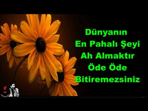 Dünyanın En Pahalı Şeyi Ah Almaktır, Öde Öde Bitiremezsiniz...Düşündüren Güzel Sözler...!!!