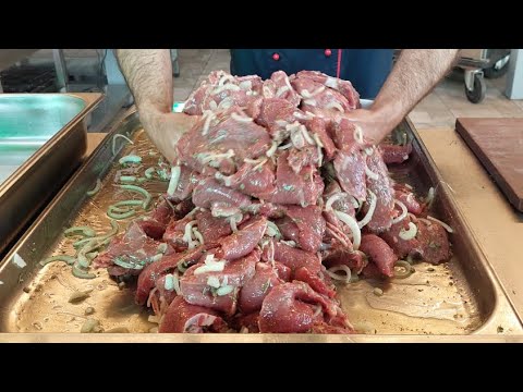 Как замариновать говядину на шашлык. Dana basdirmasi.