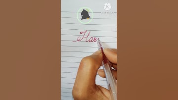 Harshita|| Calligraphy|| cursive writing|| comment your name||