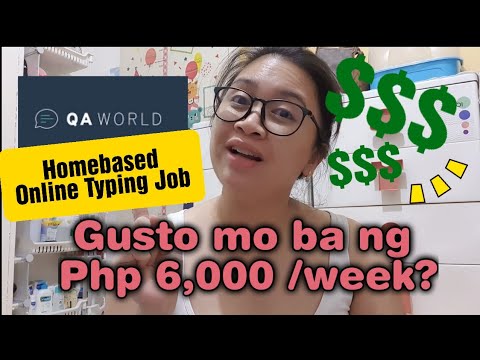 Paano kumita ng Php 6,000 every week?// QA World // Homebased Jobs // DearMarsPauline