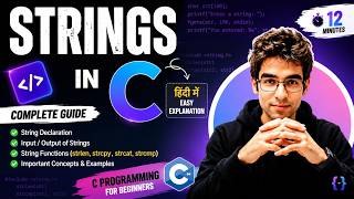 Learn Strings in C in 12 Minutes | C Language Tutorial for Beginners
