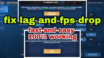 FPS DROP and LAG in Mobile Legends? Fixed this fast and easy