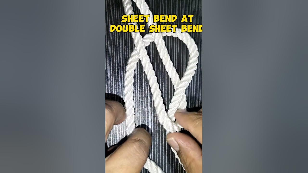 HOW TO MAKE SHEET BEND & DOUBLE SHEET BEND.. YouTube