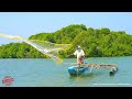 Cast Net Fishing Sri Lanka | How to Throw a Cast Net | Visi Dala