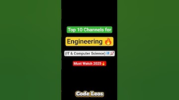 Top 10 YouTube Channels Every Engineer MUST Follow in 2025 🚀🔥 | Coding & Career Boost #shorts #tech