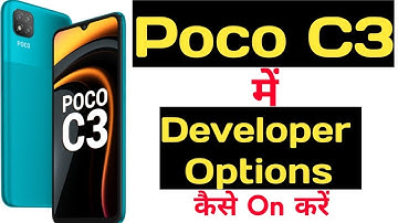 How to enable developer options in poco c3 || Poco c3 me developer options kaise enable kare ||