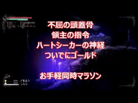 今更ソルトアンドサンクチュアリ ハートシーカーの神経 不屈の頭蓋骨 領主の指令 お手軽同時マラソンコース Youtube