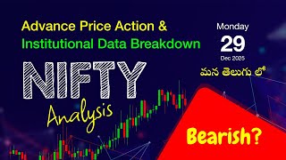 PYT - NIFTY Advanced PA & Institutional Data Breakdown Analysis for "Mon 29 Dec 2025"