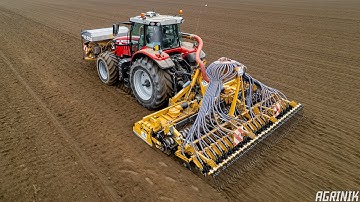 Preparazione Terreno e Semina Grano 2021 | Massey Ferguson 8740S - 7726S & Alpego | Team Bovo