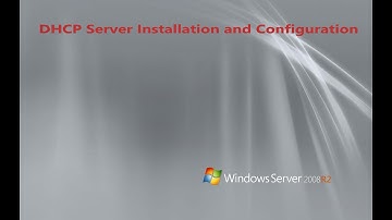 DHCP Server Installation in Windows Server 2008 R2