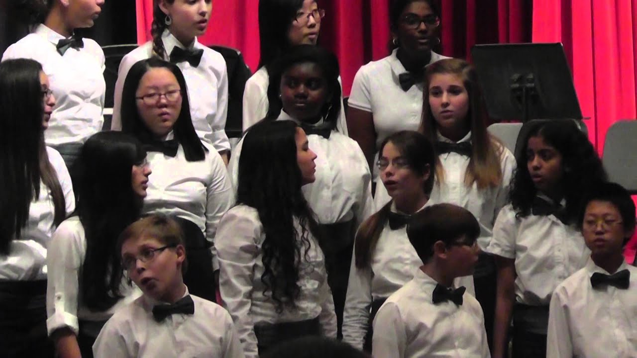 Burleigh Manor Middle School Chamber Choir As Fair As Morn 12/18/2013 YouTube