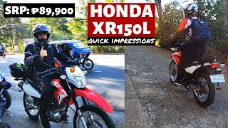 HONDA XR150L Quick Impressions│DualSport for Beginners?