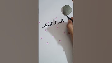 Sad birds ... still fly ... | cursive writing | writing art | #youtubeshorts #shortsfeed #shorts