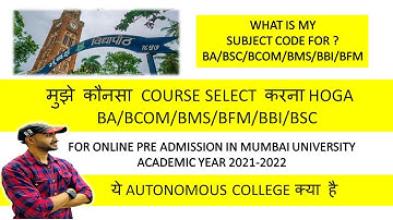 How To Select Proper Option For BA,B.sc B.com BAF BMS BBI BFM in online process| siraj shaikh