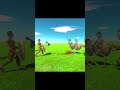 3v3 CRIXUS THE GAUL VS SKELETON WARRIOR - ARBS - Animal Revolt Battle Simulator