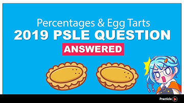 PSLE Math 2019 Percentage Question on Egg Tarts