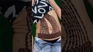 Тейпирование живота (лимфодренажное) #tape #kinesiology #fitness #sports