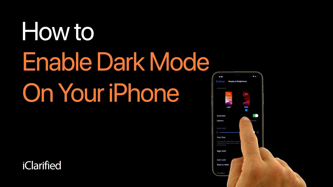 How to Enable Dark Mode on Your iPhone - YouTube