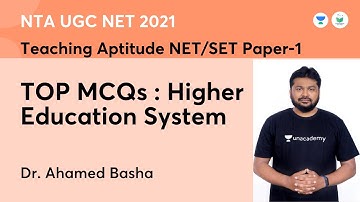 TOP MCQs : Higher Education System | Paper 1 | JRF 2021 | Ahamed Basha