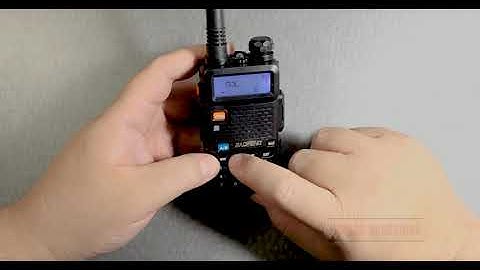 Baofeng UV-5R Squelch