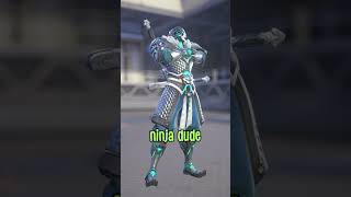 Genji is the Blue Cyborg Ninja Dude 😂