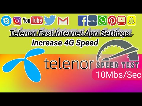 How to Speed up Telenor internet | Telenor Apn settings | Telenor internet Settings