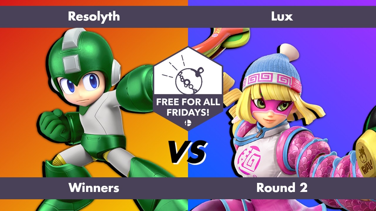 Free for All Fridays 81 Winners Round 2: Resolyth (Mega Man) vs Lux (Min Min)