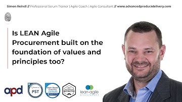Is LEAN Agile Procurement built on the foundation of values and principles too?