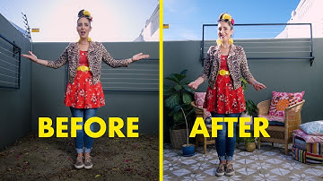 Mijn binnenplaats was lelijk... totdat ik DIT deed!