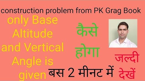 Construct a triangle with base and altitude from vertical angle