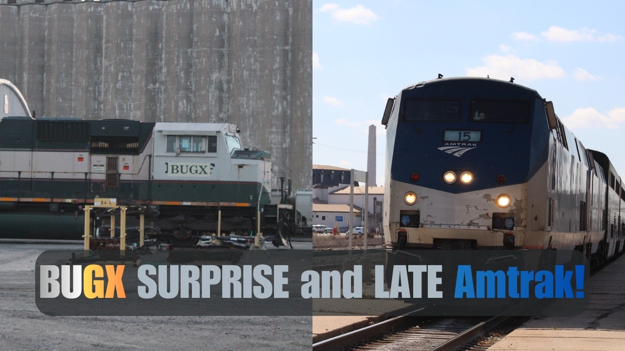 BUGX TRIO surprise + Extremely LATE Amtrak!!