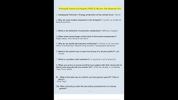 Prehospital Trauma Life Support  PHTLS  Review Test Questions and Answers 2023 Verified Answers