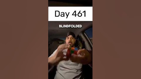 Day 461 of solving the Rubik’s cube blindfolded every single day until I break the National Record