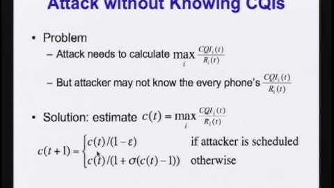 CERIAS Security: Exploiting Opportunistic Scheduling in Cellular Data Networks 3/5