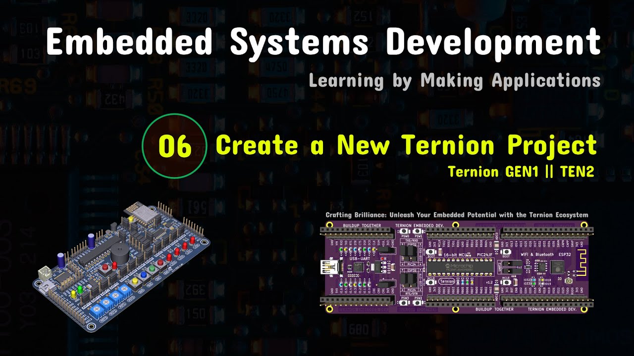 EmbSysDev EP06 Create a New Ternion Project - YouTube