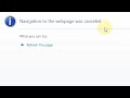 How to Solve Navigation to the webpage was canceled