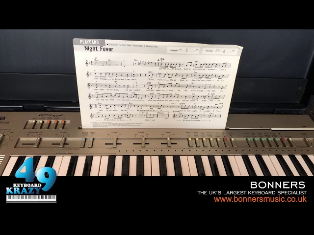 Yamaha PC-100 Portasound Keyboard - Playcard Songs - YouTube