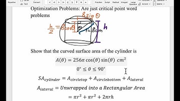 Volume Geometry Optimization Cylinder Inside Sphere (with Fixed Sphere Radius)
