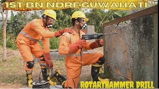 hammer drill machine tutorial |1st BN NDRF |हैमर ड्रिल |rescue के समय #NDRF operation demonstration