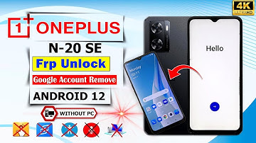 Without Pc🔥2024 | Oneplus Nord N20 SE Frp Bypass Android 12 ✅ One+ Nord N20 SE Google Account Bypass
