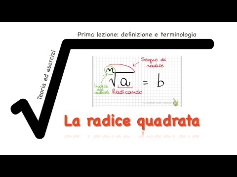 Video: Cos'è La Radice Quadrata Aritmetica?
